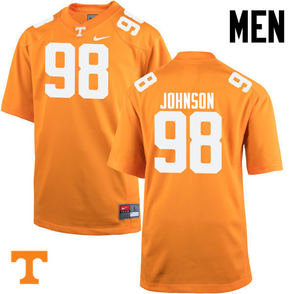 Men #98 Alexis Johnson Tennessee Volunteers College Football Jerseys-Orange